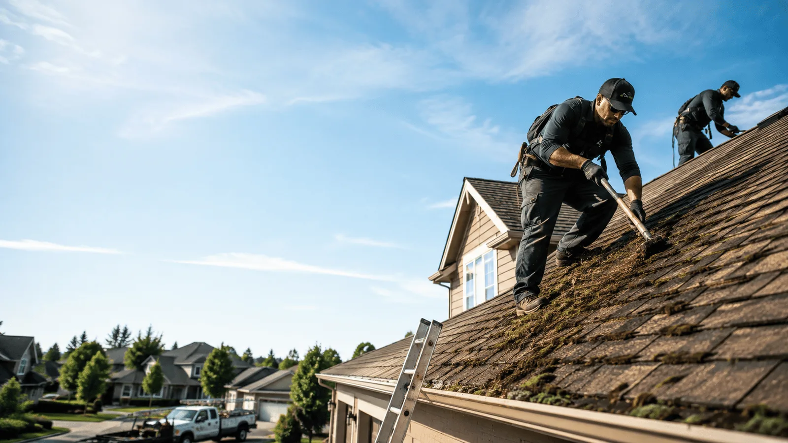 Roof Moss Removal in Amsterdam, MO near me